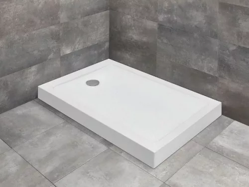 Doros Stone F 120x80 téglalap akril zuhanytálca előlappal