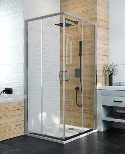 Sanplast KN/Basic 70x70 szögletes zuhanykabin króm kerettel