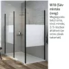 KN/Basic 90x90 szögletes zuhanykabin w18 üveggel