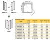 KN/Basic 90x90 szögletes zuhanykabin méretei