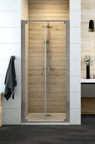 DD/Basic nyílóajtós zuhanyajtó króm kerettel