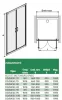 Sanplast DD/Basic 80 cm nyílóajtós zuhanyajtó