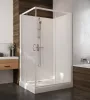 Sanplast kpl-KCKN/Basic-M 90-S hátfalas komplett zuhanykabin előlapos zuhanytálcával