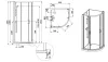 Sanplast kpl-KCKP4/Basic-M 80-S hátfalas komplett zuhanykabin