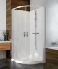 Sanplast kpl-KCKP4/Basic-M 90-S hátfalas komplett zuhanykabin lapos zuhanytálcával