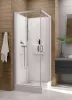 Sanplast kpl-KCKN/Basic-M-SHP 120x90 hátfalas komplett zuhanykabin előlapos zuhanytálcával