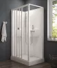 Sanplast kpl-KCDTr/Basic-SHP 120x90 hátfalas komplett zuhanykabin előlapos zuhanytálcával