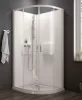 Sanplast kpl-KCKP4/Basic-M-SHP 80x80 hátfalas komplett zuhanykabin lapos zuhanytálcával
