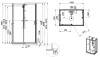 Sanplast kpl-KCKN/CLII-M 100x80 hátfalas komplett zuhanykabin