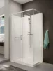 Sanplast kpl-KCD2/CLII-M 120x90 hátfalas komplett zuhanykabin lapos zuhanytálcával