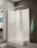 Sanplast kpl-KCD2/CLII-M 120x90 hátfalas komplett zuhanykabin előlapos zuhanytálcával