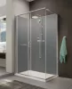 Sanplast kpl-KCD2/CLII-M 120x90 hátfalas komplett zuhanykabin lapos zuhanytálcával