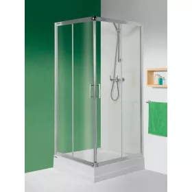   Sanplast KN/TX5b 90 falsíkra szerelhető zuhanykabin + SS0/TX5b 90 fix fal
