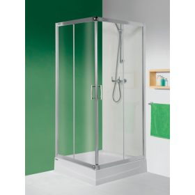 Sanplast KN/TX5b 100x100 szögletes tolóajtós zuhanykabin