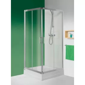 Sanplast KN/TX5b 100x100 szögletes tolóajtós zuhanykabin