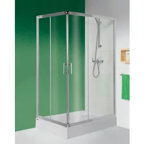 Sanplast KN/TX5b 100x80 szögletes tolóajtós zuhanykabin