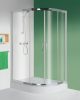 Kpl-L-KP4-TX5b 120x80 íves zuhanykabin + tálca balos