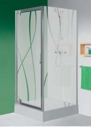 Sanplast DJ/TX5b 80 + SS0/TX5b 100 nyílóajtós zuhanykabin