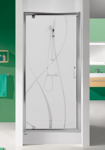 DJ/TX5b 100 nyílóajtós zuhanyajtó w15 üveggel