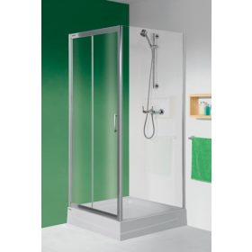 Sanplast D2/TX5b+SS0/TX5 100x80 szögletes zuhanykabin