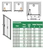 DL/TX5b 90 cm csuklóajtós zuhayajtó méretei