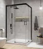 Sanplast KN/FreeZone Black 80x80 szögletes zuhanykabin
