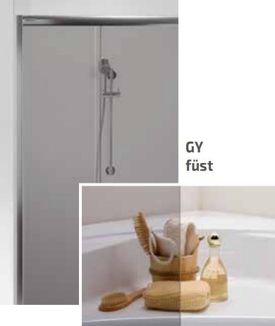 KN/FreeZone 90x80 szögletes zuhanykabin GY üveggel