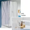 KN/FreeZone 100x80 szögletes zuhanykabin W15 üveg
