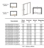 Sanplast D2/Freezone Black 120 cm tolóajtós zuhanyajtó
