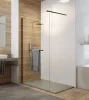 P/Free II 140 cm zuhanyfal  fekete profillal