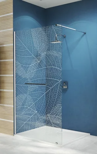 P/Free II 140 cm zuhanyfal  króm profillal, W19 üveggel