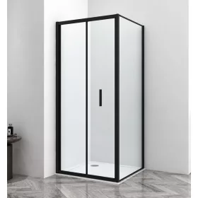   Sanotechnik Sanoslim Black 100x80 cm csuklóajtós zuhanykabin