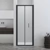 Sanotechnik Sanoslim Black 80 cm csukló zuhanyajtó