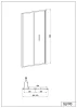 Sanotechnik Sanoslim 90 cm csukló zuhanyajtó