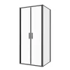 Sanotechnik Sanoslim Black 100x90 cm nyílóajtós zuhanykabin