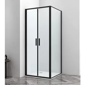   Sanotechnik Sanoslim Black 80x80 cm nyílóajtós zuhanykabin