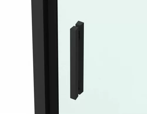 Sanotechnik Sanoslim Black 90x80 cm nyílóajtós zuhanykabin