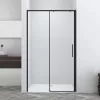 Sanotechnik Sanoslim Black 100 cm tolóajtós zuhanyajtó