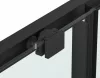 Sanotechnik Sanoslim Black 100x100x100 falsíkra szerelhető tolóajtós zuhanykabin