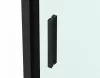 Sanotechnik Sanoslim Black 100x80x80 falsíkra szerelhető tolóajtós zuhanykabin