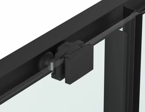 Sanotechnik Sanoslim Black 100x80 cm tolóajtós zuhanykabin
