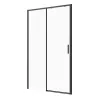 Sanotechnik Sanoslim Black 100 cm tolóajtós zuhanyajtó