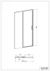 Sanotechnik Sanoslim Black 100 cm tolóajtós zuhanyajtó