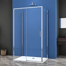   Sanotechnik Sanoslim 100x80x80 falsíkra szerelhető tolóajtós zuhanykabin