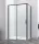 Sanotechnik Sanoslim Black 120x100 cm tolóajtós zuhanykabin