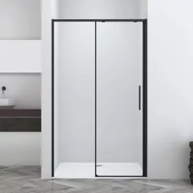 Sanotechnik Sanoslim Black 140 cm tolóajtós zuhanyajtó