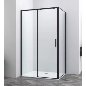   Sanotechnik Sanoslim Black 140x100 cm tolóajtós zuhanykabin
