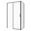 Sanotechnik Sanoslim Black 140x100 cm tolóajtós zuhanykabin