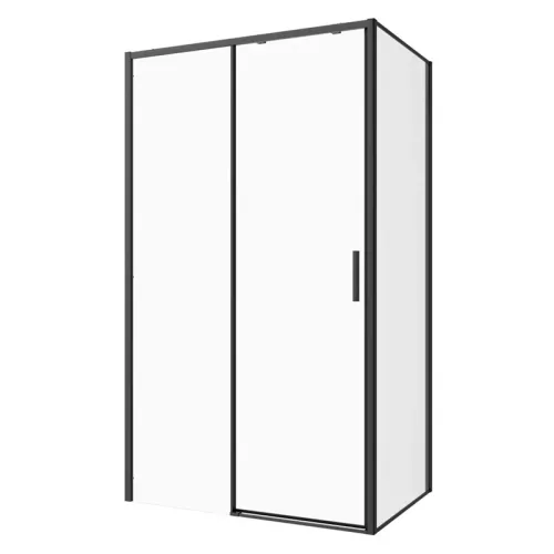 Sanotechnik Sanoslim Black 140x100 cm tolóajtós zuhanykabin
