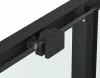 Sanotechnik Sanoslim Black 140 cm tolóajtós zuhanyajtó